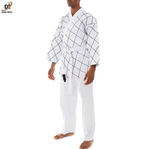 ชุดกีฬาผ้าฝ้ายคาราเต้ GI สำหรับผู้ชายเครื่องแบบ100% สีขาวสำหรับศิลปะการต่อสู้สั่งทำ - Product Image 2