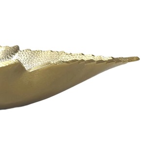 ถาดเสิร์ฟอาหารอลูมิเนียมทรงใบไม้สีทองสุดทึ่ง - Product Image 3