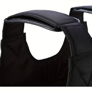 Gilet de protection balistique en toile Black Defender pour homme, ceinture respirante, design hivernal, protection abdominale, plaque rigide - Product Image 6