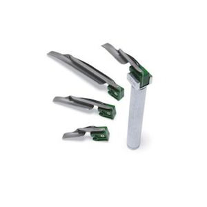 Ensemble de lames de laryngoscope manuel pour adultes et enfants, système conventionnel flexible à fibres optiques en acier inoxydable, certifié CE classe II - Product Image 3