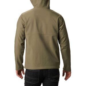 Vestes softshell pour hommes en gros, légères, sur mesure, logo frontal, capuche, toile, matelassées, manches longues, veste d'hiver - Product Image 6