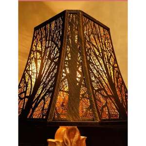 Abat-jour en laiton et rotin marocain fait main, éclairage décoratif, fournisseur en gros USA Etsy eBay Shopify, livraison directe - Product Image 1