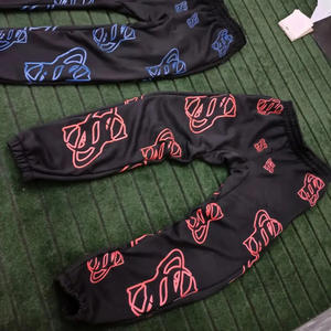 Pantalones de chándal de lona bordados personalizados de alta calidad, pantalones de chándal Unisex para hombre, ajuste regular, informal, servicio OEM, fabricante de fábrica - Product Image 2