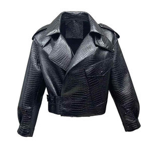 Veste en cuir véritable pour femmes, cuir souple véritable, vestes pour femmes en noir, qualité 100% chez Nurak en 2026 - Product Image 6