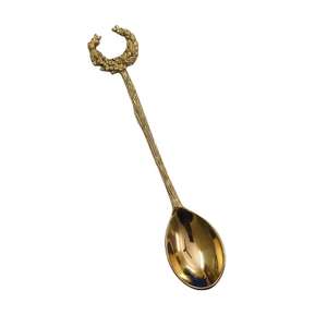 Cubiertos de acero inoxidable de alta calidad de lujo, juego de 1 pieza con mango dorado pulido, estilo americano - Product Image 1