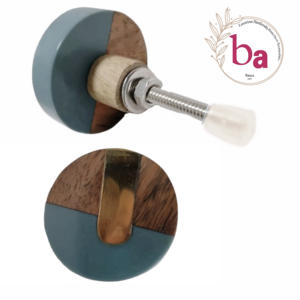 Modern Design Resin Brass Wood Drawer <b>Door</b> Knobs Hot Selling Pull Handle <b>for</b> Wardrobe Kitchen Bedroom Living Room Cabinets - Product Image 1