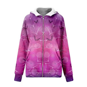เสื้อฮู้ดผู้หญิงพิมพ์ลายมีสไตล์สำหรับกิจกรรมกลางแจ้ง - Product Image 3