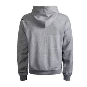 Vêtements décontractés Sweats à capuche vieillis Vêtements Survêtements Vente en gros Personnalisés Basics Distressed Hoodiess - Product Image 3