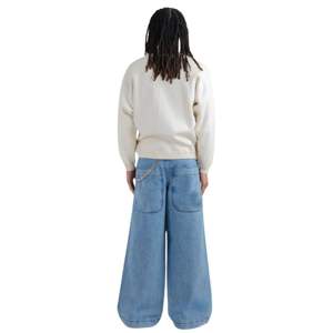 101 Twin Cannon Jeans Vintage Wash Wide Leg Denim 26 pulgadas Bottom Mens Durable Cotton Classic Fashion Pants - Product Image 2