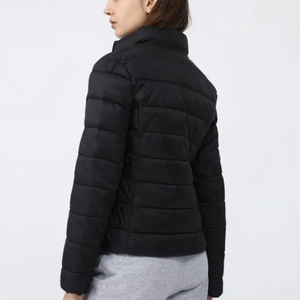 <b>Top</b> Selling Custom Coated Stand Collar Front Logo Hooded <b>Bubble</b> Autumn Shiny Men's Puffer Jacket - Product Image 4