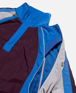 Veste Coupe-Vent Imperméable Rétro Vintage en Blocs de Couleur Unie Veste en Toile à Col Montant avec Capuche Logo Personnalisé Piste d'Extérieur pour Hommes - Product Image 6