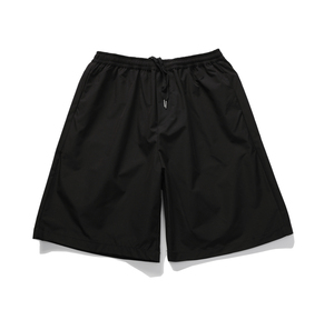 กางเกงขาสั้นโพลีเอสเตอร์สำหรับผู้ชายกางเกงขาสั้นลำลองสีพื้นไซส์ใหญ่พิเศษสำหรับฤดูร้อน - Product Image 2