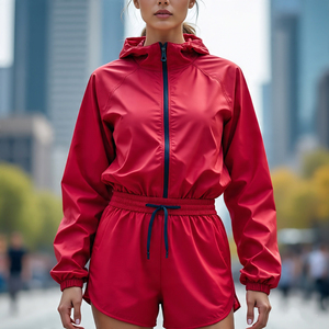 Coupe-vent femmes course plage pluie Shorts décontracté léger été haut cordon coupe-vent Shorts dames - Product Image 5