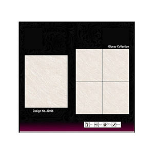 Carreaux de sol en marbre numérique brillant moderne classique 39.6x39.6mm antibactérien nouveau design pour hôtels Texture solide indienne - Product Image 2