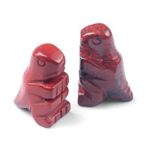 Statue de dinosaure en pierre naturelle 16 couleurs 18*28mm pierre de cristal de guérison sculptée à la main pierre de poche animale pour la décoration de la maison - Product Image 6