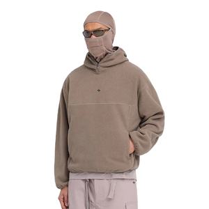 Cagoule à capuche pour homme de haute qualité, 650g, coupe classique, 100% coton, fermeture éclair, polaire, personnalisable avec logo OEM - Product Image 5