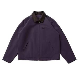 Vente en gros de vestes de travail pour hommes en toile 100% coton, col coloré, fermeture éclair, fabricant de vestes - Product Image 1