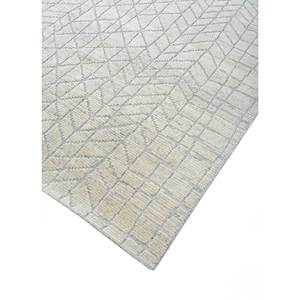 Alfombras de Lana Color Marfil Thyme PKWL-938 con Patrón Geométrico Abstracto para Sala de Estar, Pasillo, Entrada, Diseño Rectangular Tipo Rompecabezas para Adolescentes - Product Image 2