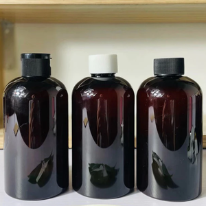 500ML Plastic Lotion Pump Bottle Empty Lotion Bottle with Pump with Lotion Pump in Dark Amber Color PET Vietnam manufactory - Product Image 5