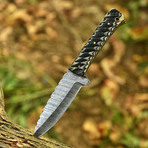 Cuchillo Skinner de Hoja Fija de Acero de Damasco Personalizado, Mango con Agarre Cómodo, Compatible con OEM, Grado Industrial, 3 Años de Garantía - Product Image 4