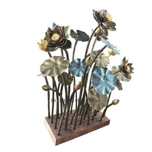 Único diseñador de lujo de alto grado chapado en oro de primera calidad hecho de metal mesa de centro de mesa boda Decoración Accesorios suministros - Product Image 2