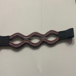 Banda de cuero negro para cejas, banda decorada con cristales púrpura, diamantes de imitación ostentosos, forma curva doble, nuevo diseñador - Product Image 6