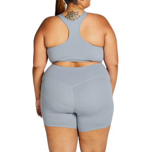 Shorts Deportivos de Cintura Alta para Mujer, Talla Grande, Elásticos, para Fitness, Yoga, Gimnasio, Entrenamiento, con Control de Abdomen, Transpirables y Cómodos - Product Image 3