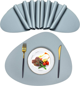 Platos de cuero y manteles lavables antideslizantes resistentes al calor para mesa de comedor diseño único - Product Image 5