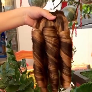 Boucles rebondissantes vierges à Double dessin, boucles rebondissantes de cheveux humains, Extension de cheveux humains, paquet de cheveux vietnamien, vente en gros - Product Image 4