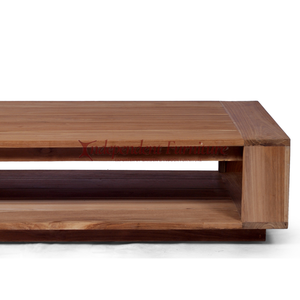 Natural Teak <b>Coffee</b> <b>Table</b> Minimalist Stylish Modern for Home Living Hotel Cafe - Product Image 4