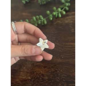Donovan Skeets Pink Conch & Sterling <b>Silver</b> <b>Stud</b> Earrings Post Star Design - Product Image 5