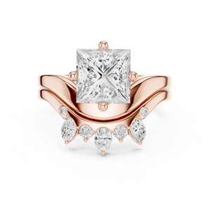 Bague de fiançailles en zircon de luxe 10K pour femme - Product Image 2