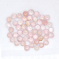 Lot en gros de cabochon à dos plat en quartz rose naturel de 5X5mm pierre précieuse en vrac semi-précieuse pour la fabrication de bijoux matériau opale rose