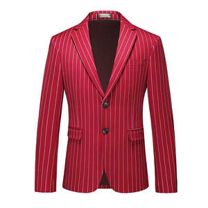 2025 automne luxe hommes robe costume haute qualité velours Blazer avec estampage à chaud imprimé veste affaires mode Style - Product Image 4