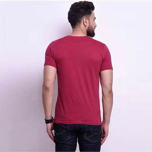 T-shirt unisexe à col rond avec impression graphique chinée personnalisée T-shirt à manches courtes en trois tissus pour hommes T-shirts super doux en trois tissus pour hommes - Product Image 5