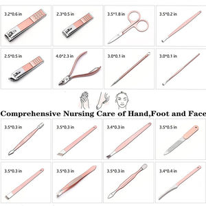 Ensemble d'outils de manucure et de pédicure pour les mains et les pieds en acier inoxydable de qualité supérieure 4 en 1 à ressort unique pour les soins quotidiens professionnels - Product Image 5
