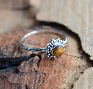 Classical <b>Ring</b> Jewelry For Women Silver Boho Style Jewelry 925 Sterling Silver Tiger Eye Gemstone Handmade <b>Ring</b> Gift For Wife - Product Image 2
