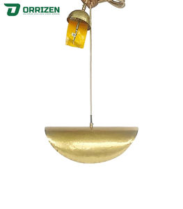 Lampe suspendue en forme de chapeau de style industriel Design nordique traditionnel Bar d'hôtel intérieur avec ampoule ovale de plafond télécommandée - Product Image 3