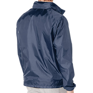 windbreak Wholesale Custom Design Men's Slim Sport Windbreaker <b>Jacket</b> Full <b>Zip</b> <b>up</b> Plain Laydown Collar Fabric <b>Jacket</b> - Product Image 6