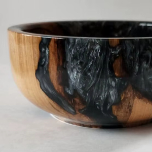 Bandejas y cuencos de resina epoxi hechos a mano para decoración del hogar de lujo, cenas festivas y regalos. - Product Image 1