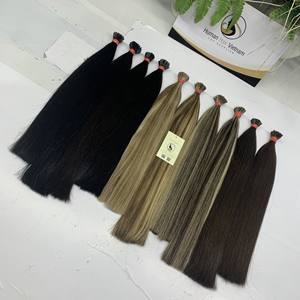 Superventas de alta calidad 100% Remy Virgen cutícula alineada queratina I-Tip preadherido estilo ondulado Natural extensiones de cabello humano - Product Image 3