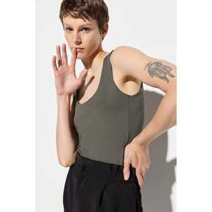 Haut extensible à col carré et bretelles larges - Product Image 2