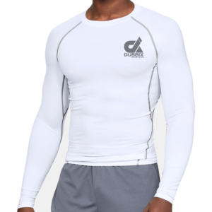 T-shirt de compression respirant à logo personnalisé pour homme, vente chaude, séchage rapide, vêtements de sport OEM, faible MOQ - Product Image 6