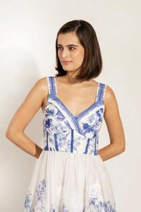 Robe en coton indien fait à la main, tenue décontractée d'été à imprimé floral, cadeau personnalisé en vente ODM Supply - Product Image 3