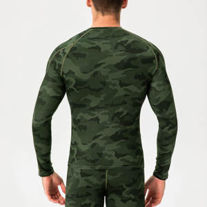 Camisetas de compresión de camuflaje para hombre, camiseta de manga larga para entrenamiento y gimnasio, camiseta para correr, Camisetas interiores de capa Base deportivas de secado rápido - Product Image 4