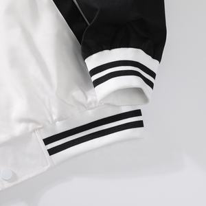 Chaqueta Bomber Deportiva de Béisbol con Mangas de Poliéster/Algodón, Bordado 2025, Unisex, Servicio OEM ODM, Pedidos al por Mayor Personalizados - Product Image 4