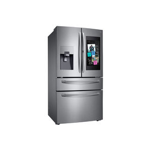 Réfrigérateur à portes françaises de qualité supérieure, 28 pieds cubes, 4 portes, écran tactile, dégivrage automatique, contrôle par application - Product Image 1