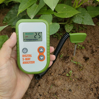 Nouvel analyseur numérique RAPITECH 3-en-1 pour l'humidité, le pH et la température - Utilisation pour l'irrigation agricole - Précision du pH de 0,2 à 0,3 - OEM personnalisable