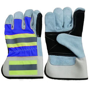 ถุงมือหนังวัวแยกชิ้นเสริมสำหรับงานอุตสาหกรรมถุงมือป้องกันมือนุ่มสบายสำหรับงานเชื่อม - Product Image 6