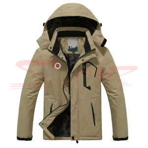 Custom Hooded Men's Windbreaker <b>Jacket</b> Zipper Knitted High Quality Waterproof <b>Plus</b> <b>Size</b> Breathable Eco-Friendly for Winter - Product Image 5